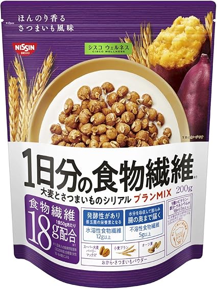 Amazon 日清シスコ シスコウェルネス 1日分の食物繊維 0g シリアル 通販