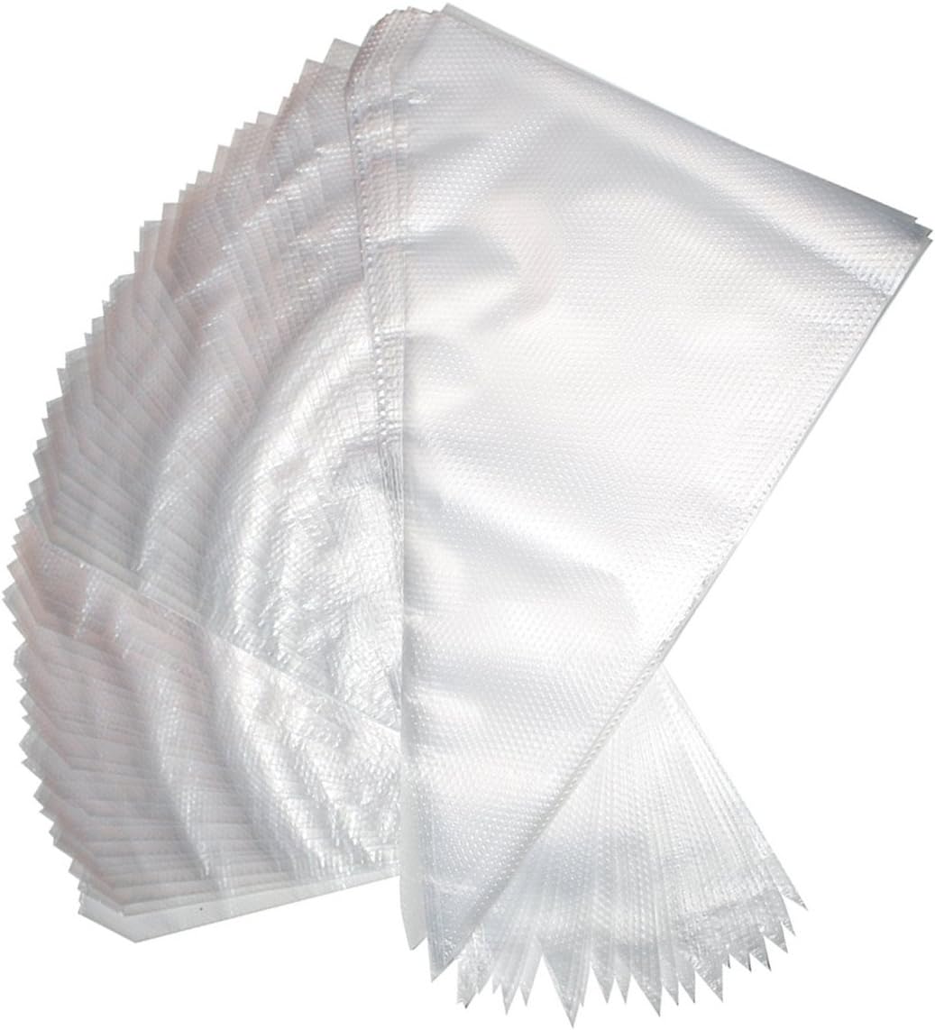 LAAT 100 Pcs Disposable Plastic Icing Bags for Cake Decorating Icing