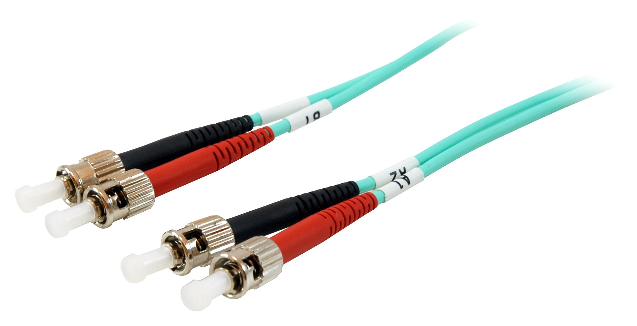 Equip St/St 50/125μm 5.0 m 5 m ST ST – FIBER OPTIC CABLE (5 m, OM3 Fibre Optic Cable, ST, ST, Turquoise (Turquoise)