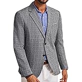 PJ PAUL JONES Mens Casual Sport Coats Two Buttons Lightweight Business Sport Blazer