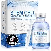 Stem Cell Serum for Face, Anti Aging Smooth Wrinkles Microneedling Serum Solution to Use with and without Micro Needling. (1 Bottle)