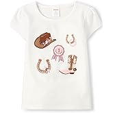 Gymboree Girls and Toddler Embroidered Graphic Short Sleeve T-Shirts