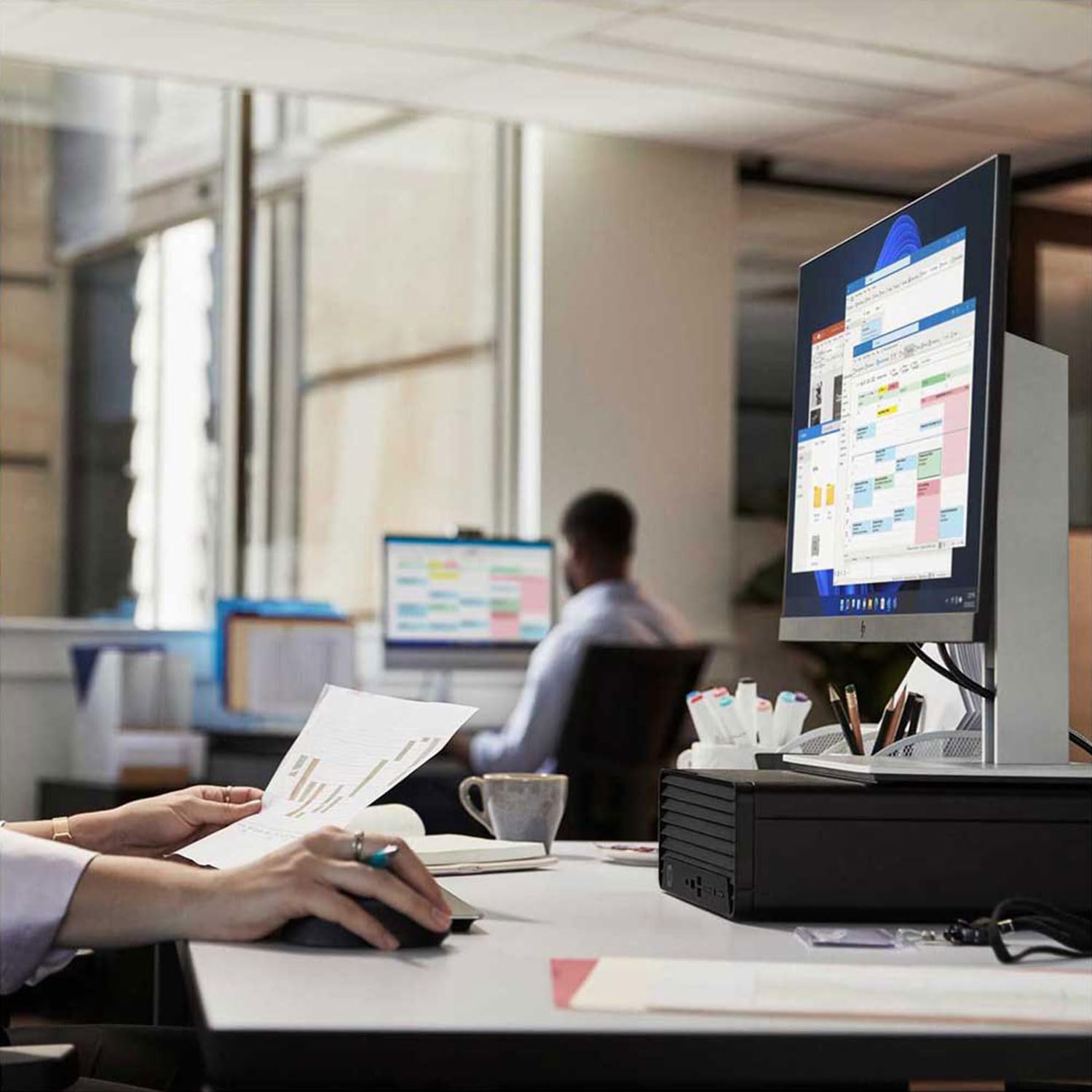 HP ProDesk 400 G9 Small Form Factor Business Desktop, 13th Gen Intel 14-Core i5-13500 Processor, 32GB RAM, 1TB SSD, Wi-Fi 6, HDMI, DP, Support 2-Monitor 4K, Wired Keyboard & Mouse, Windows 11 Pro