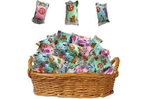Lupy Lups! Cotton Candy Party Pack Halloween Edition – 0.5 oz 24 Pack Each, Individually Wrapped – Perfect for Stockings, Treats, Party Favors, Buffet Tables, and Piñatas