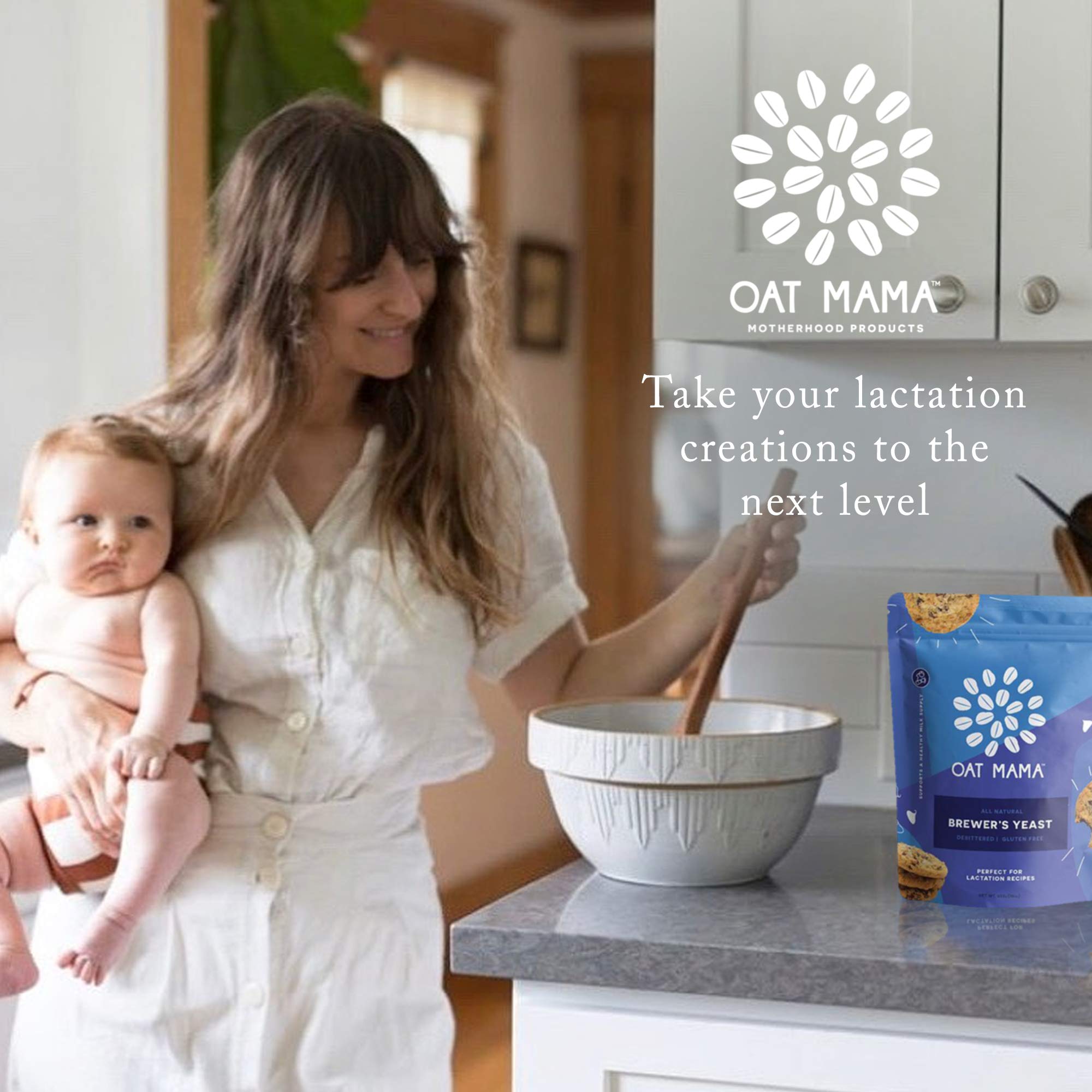 Brewer's Yeast Powder for Lactation Oat Mama, Great for Lactation