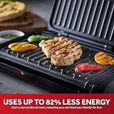 George Foreman Medium Electric Fit Grill Black 1630W Non-stick Easy Clean view 3