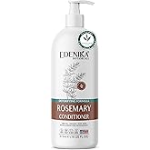 Edenika Botanicals Rosemary Oil Conditioner Treatment with Biotin for Thinning Hair, Anti-Hair Loss, Detangling, Nourishing & Strengthening, Women & Men, Sulfate-Free, Organic, 16 fl oz