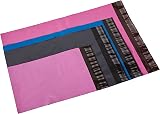 Diamond Packaging 50 Mixed Grey Pink Blue Mailing Postage Bags 4 Sizes view 2