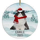 Santa Hat and Scarf Welcome Winter Chocolate White