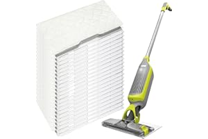 Frescares 12 Pack Thicker VACMOP Replacement Pads for Shark VM252 VM200 VM190 VM250 VM251 Vacumn Mop, Disposable Hard Floor Vacuum and Mop Pad Refills
