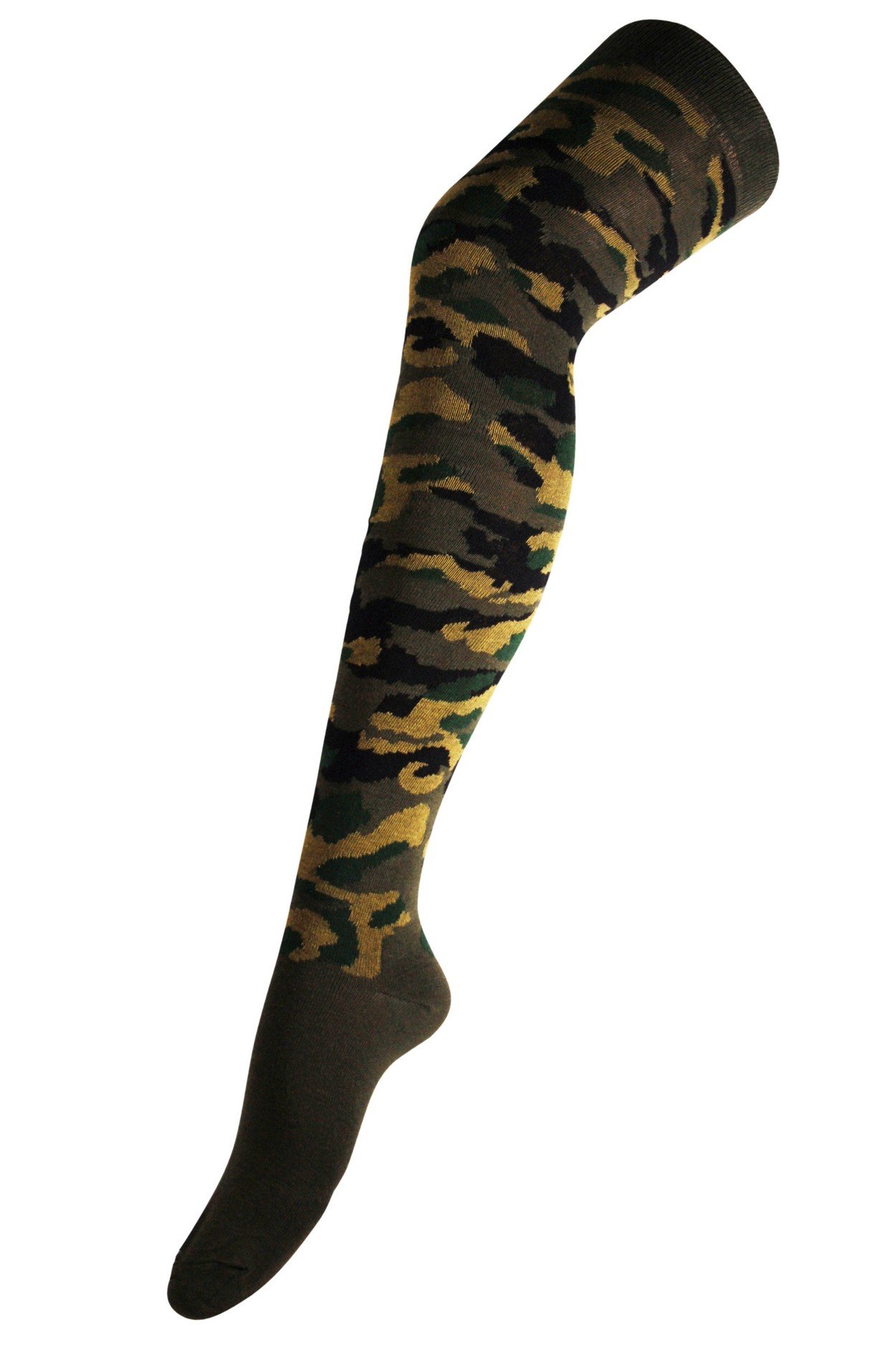 camo thigh high socks