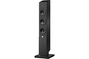NHT Media Series 3-Way Floor-standing Dolby Atmos Tower Speaker - Clean, Hi-Res Audio | Sealed Box | Aluminum Drivers | Single Unit, High Gloss Black (MS - Tower Black)