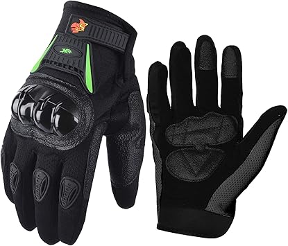 green bike gloves