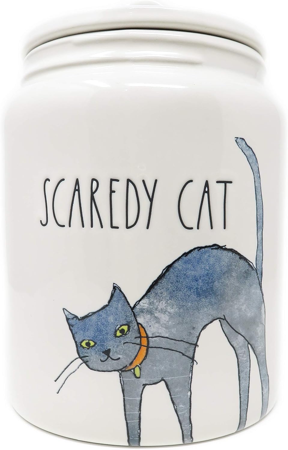 rae dunn cat canister