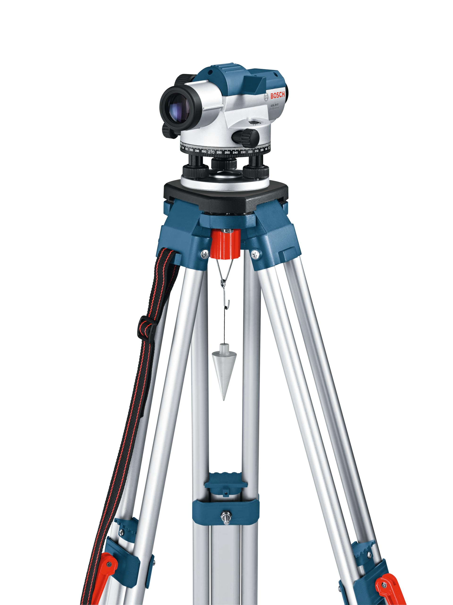 Bosch Professional Optical Level GOL 26 D (26x Magnification, Unit of Measure: 360 Degrees, Range: up to 100m, in Carrying case)