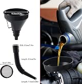 XhjzgcTech 10 Pcs Automotive Funnels Set Flexible Wide Mouth Detachable Spout view 2