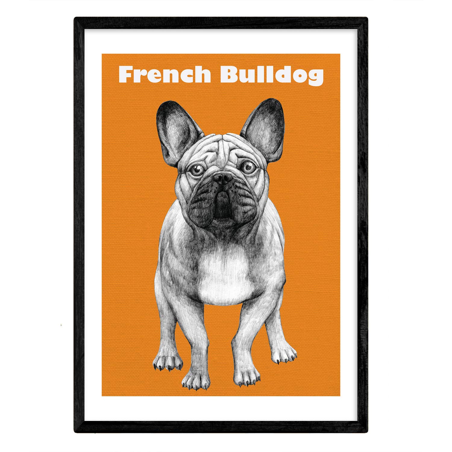 Nacnic Poster Bulldog. Decorative foil dogs. A4 size — image 1