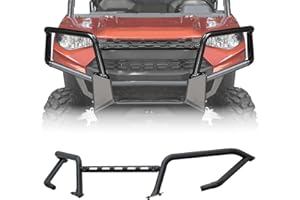 KEMIMOTO Front Bumper Upper Brush Guard, Rigid Steel Protector Compatible with 2018-2024 Polaris Ranger XP 1000, Crew XP 1000 & 2020-2025 Ranger 1000, Crew 1000, Accessories Replace #2882531