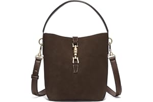 BOSTANTEN Small Bucket Bag for Women Crossbody Bags Trendy Vegan Leather Shoulder Purses Designer Ladies Handbags