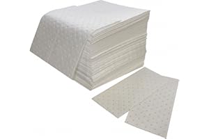 NPS SPILFYTER Spilfyter Z-72 MRO White Oil Only Medium Weight Sorbent Pad, 18" Length x 16" Width, Case of 100