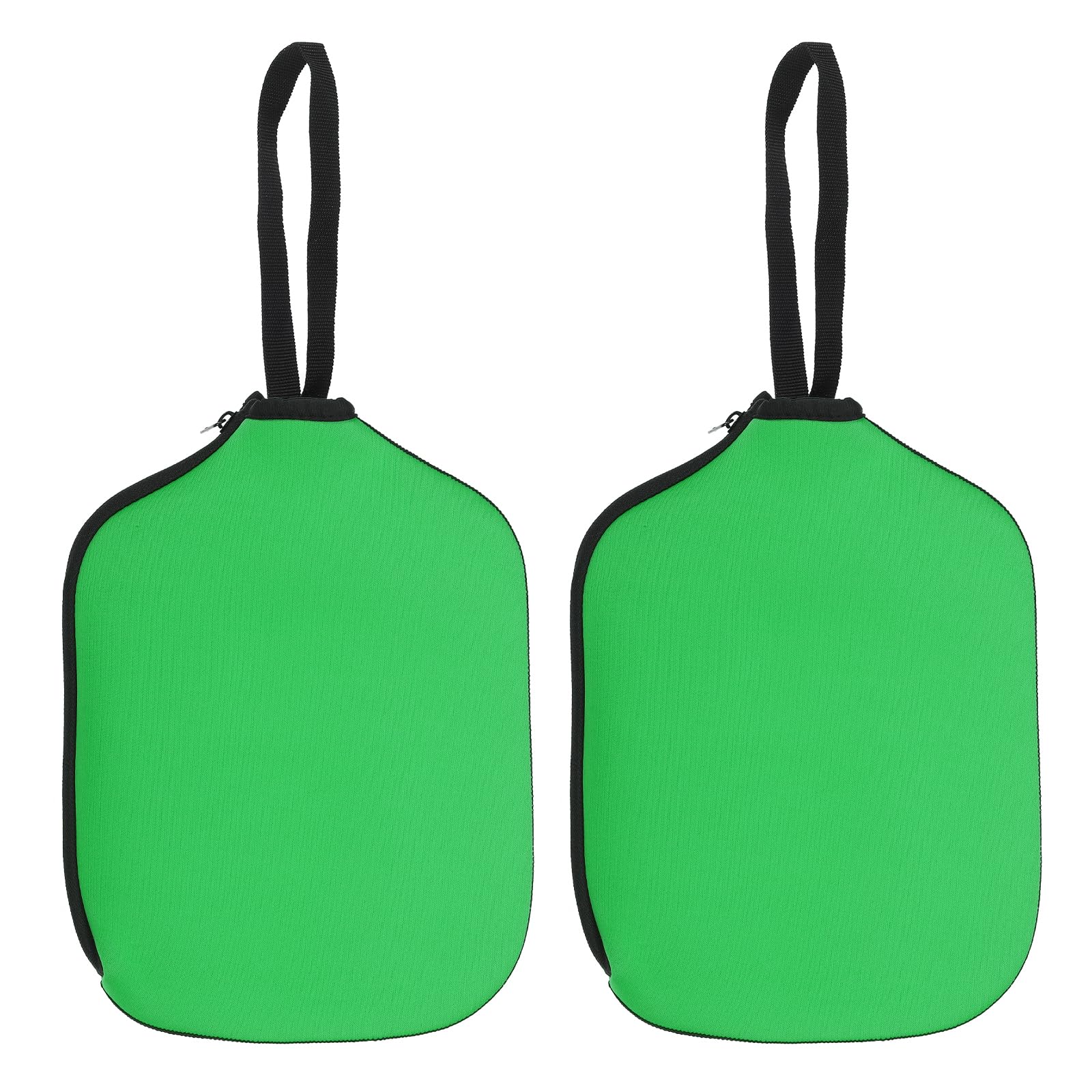 PATIKIL Pickleball Paddle Cover Universal 11.8x8.6 Inch, 2 Pack Neoprene Pickleball Racket Sleeve Paddle Storage Bag with Carrying Strap for Pickleball Paddles,Green