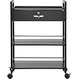 VEVOR Beauty Salon Trolley Cart, 3-Tier Hair Salon