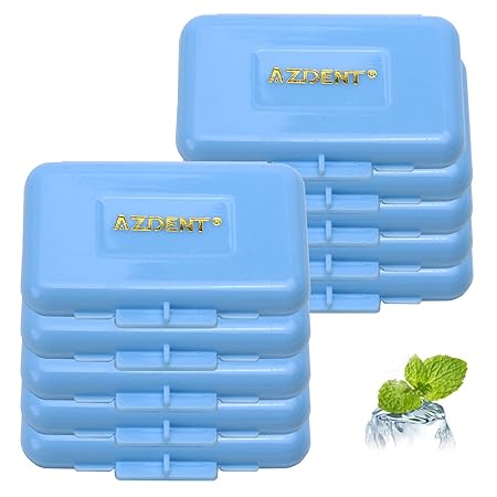 AZDENT® Kieferorthopädische Klammer-Sonnenblende-Dental-Wachs-Streifen (Packung mit 10) Minze