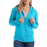 Hanes Women’s Slub Knit Full-Zip Hoodie, Textured Cotton Zip-Up T-Shirt Hoodie for Women