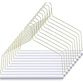 Didaey 10 Sets Dry Cleaner Hangers 18" Drapery Hanger and Tubes Tablecloth Hangers Blanket Hanger Drapery with Strong 10.5 Gauge Wire for Heavy Items