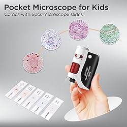 60x-120x Mini Pocket Microscope for Kids