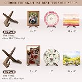 ANBOXIT Plate Stand 6.5 Inch Display Wooden Photo Frame Holder view 7