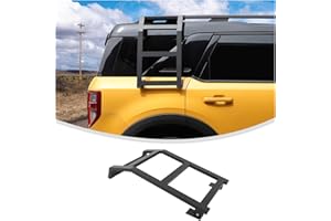 Linskip Alloy Side Ladder Compatible with 2021-2024 2025 Ford Bronco Sport, Side Window Roof Step Ladder for Bronco Sport Exterior Accessories(Passenger Side)