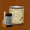 Gel Stain Liquid Wood Kits by Retique It - Real Paintable Wood. Great Companion to Chalk Finish Paint, Milk Paint, Furniture Paint. (8X Gal (400 sq ft), Brushed Finish, 40 Cherry)