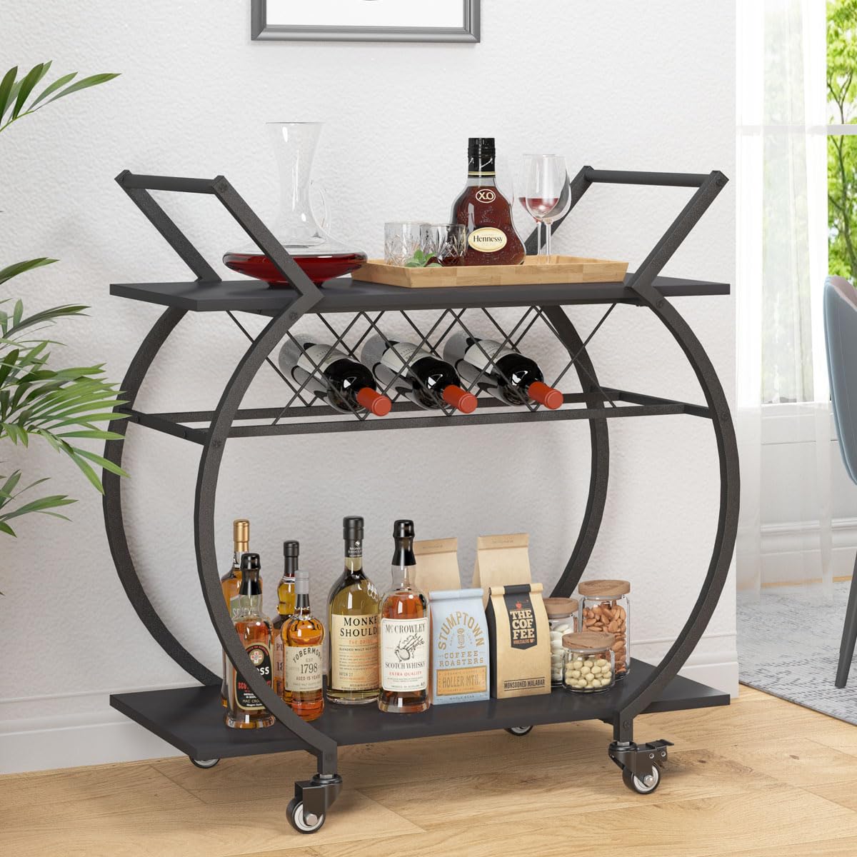 LVB Wine Cart with Wheels