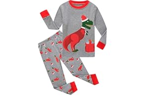 Family Feeling Little Boys Pajamas Sets 100% Cotton Long sleeve Pjs
