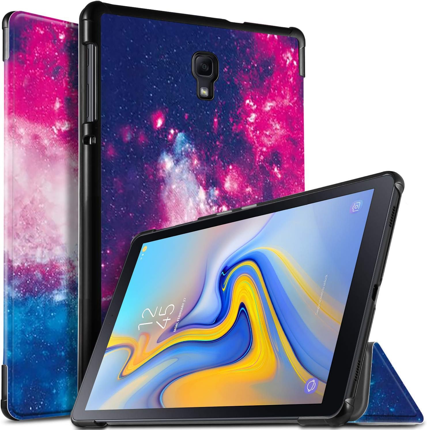 ELTD Case for Samsung Galaxy Tab A 10.5 SM-T590/T595,Flip Premium Slim Shell Automatic Sleep & Wake Function Case for Samsung Galaxy Tab A 10.5 SM-T590N/SM-T595N 2018 (Ocean Night Sky)