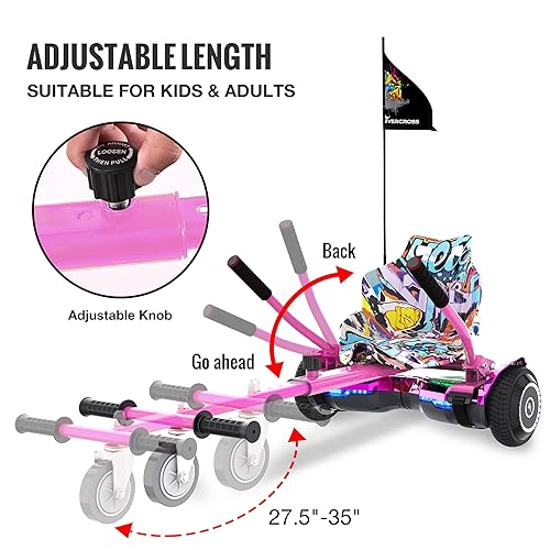 EVERCROSS Hoverboard, Hover Board with Seat Attachment, Self