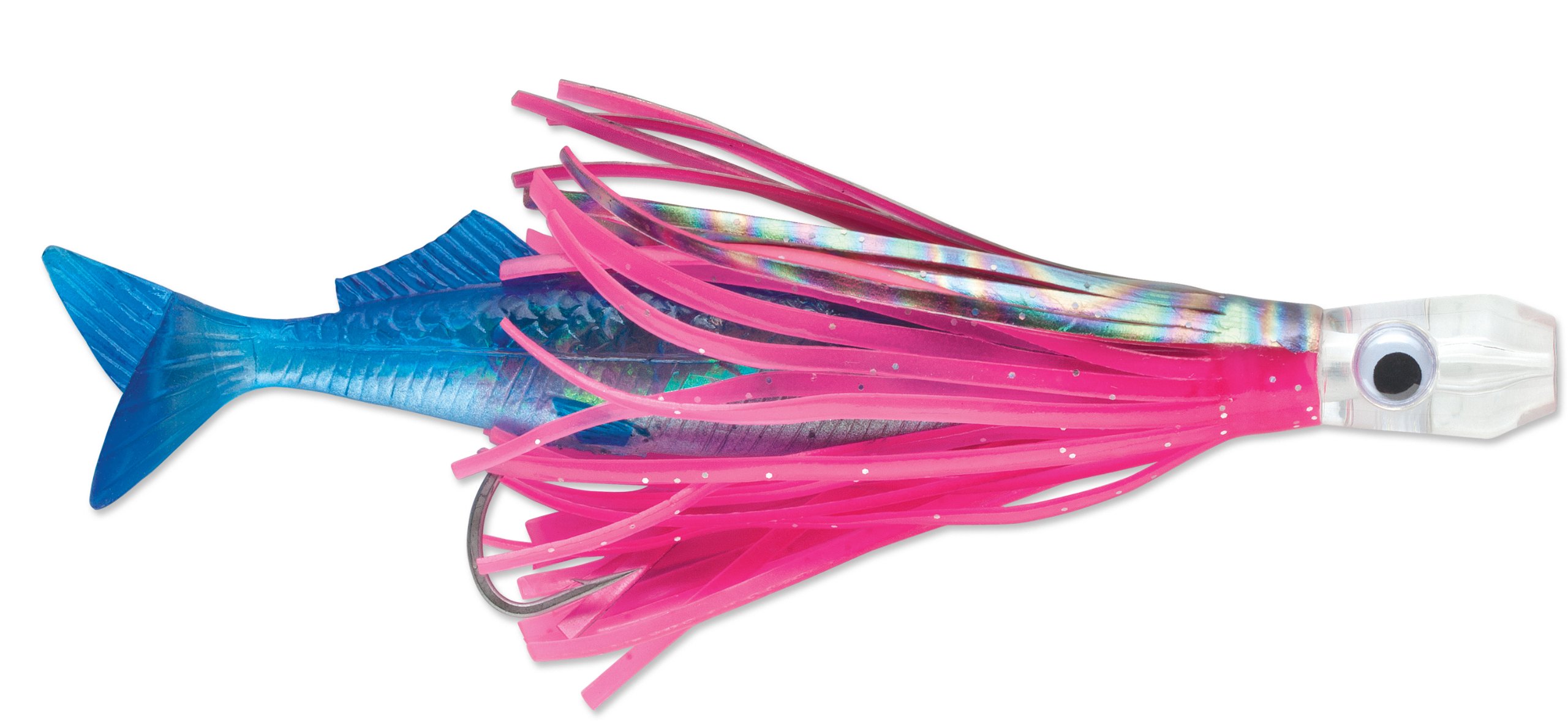Williamson Swim Ballyhoo CMB 55 Fishing Lure, Hot Pink/Blue, 51/2Inch