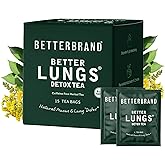 Betterbrand Mullein Tea Bags for Lung Detox - Respiratory Support with Thyme, Elderberry, Ginseng, Ginger, Caffeine Free Herbal Blend - 15 Tea Bags (Pack of 1)