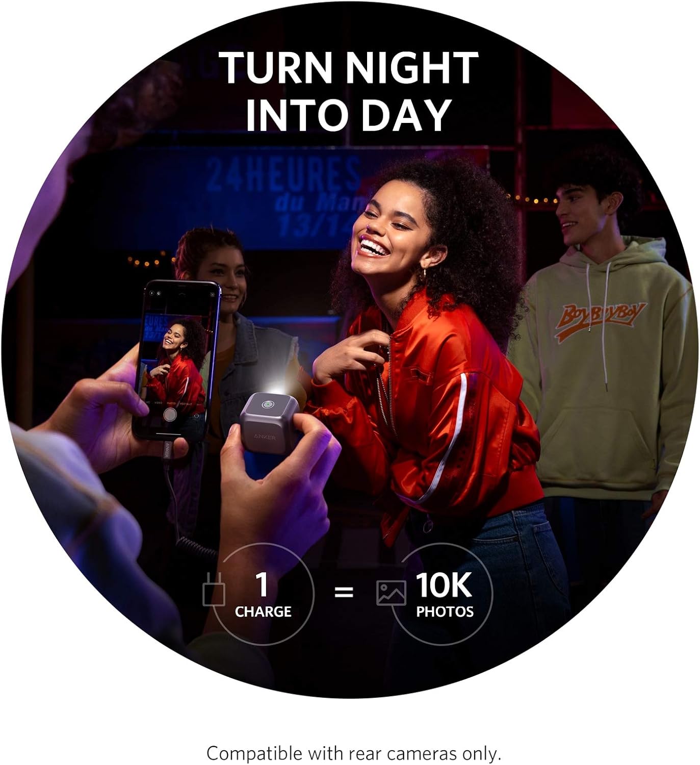 Anker iPhone LED Flash, MFi Certified OffAxis LED strobe, with Built