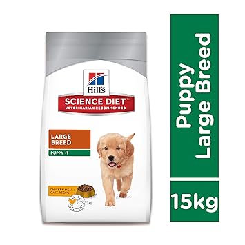 Hill's Science Diet Puppy Large Breed, Chicken Meal & Oats Recipe Dry Dog Food, 15 kg