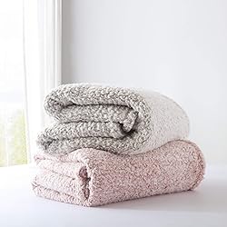Ultra Soft Cozy Sherpa Throw Blanket, 2 Tones Ombre