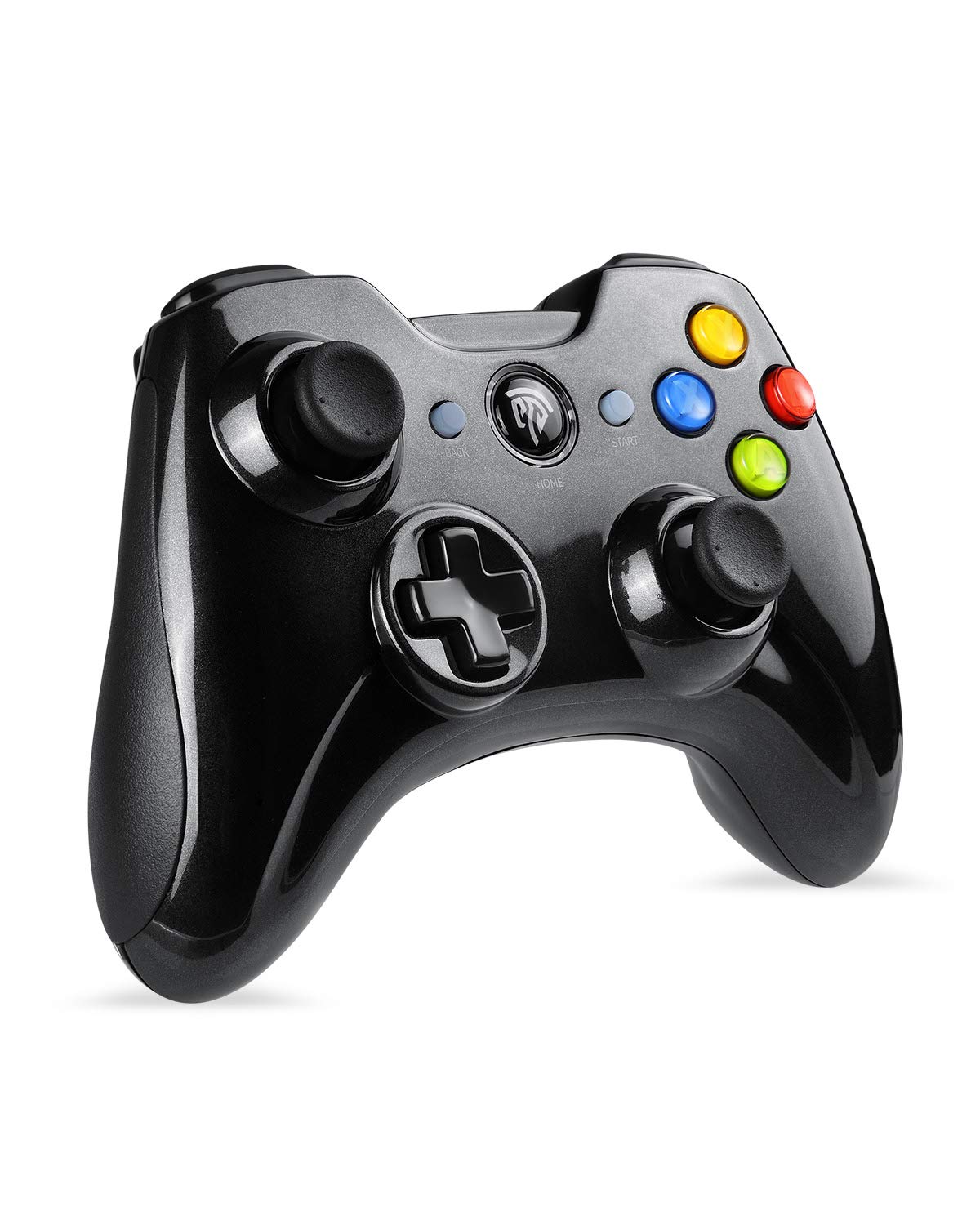 EasySMX 2.4G Wireless Controller for PS3, PC Gamepads with Vibration Fire Button Range up to 10m Support PC (black)