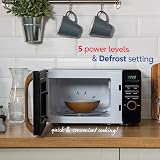 Russell Hobbs RHMD714B-N Scandi Black 17L Digital Microwave 700W view 6