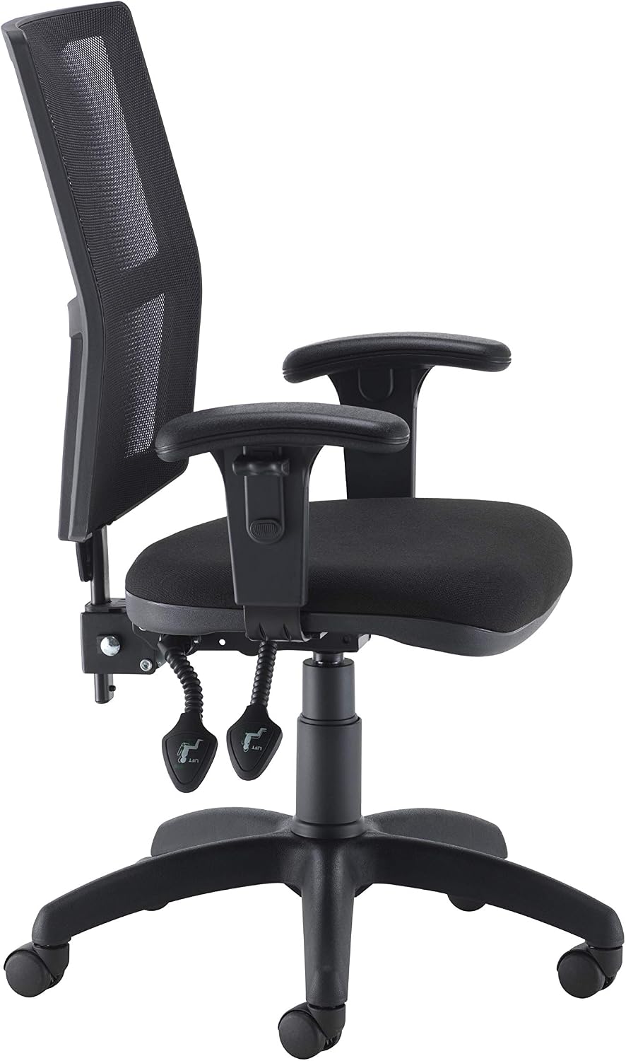 Office Hippo Mesh Back Desk Chair, Ergonomic Home & Office Chair With Height Adjustable Seat & Arms - Image 4