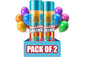 AEROSOL Balloon Shine Polisher Spray | (2 x 16.9 fl.oz./500ml) Instant High-Gloss Finish for Balloons | No Towels or Gloves R