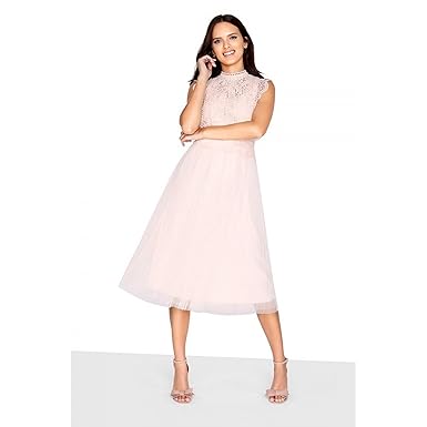 sherbert lace midi dress