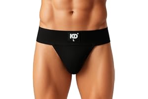 KNK Regent Men’s Cotton Gym Supporter Jockstrap | 100% Cotton | 3” Waistband | Back Covered