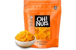 Oh! Nuts Dried Apricots Turkish - 2 lb - Dried Fruit - No Sugar Added - Dehydrated Fruit Bites - Packed in New York Zip-Seal Bag for Exceptional Freshness