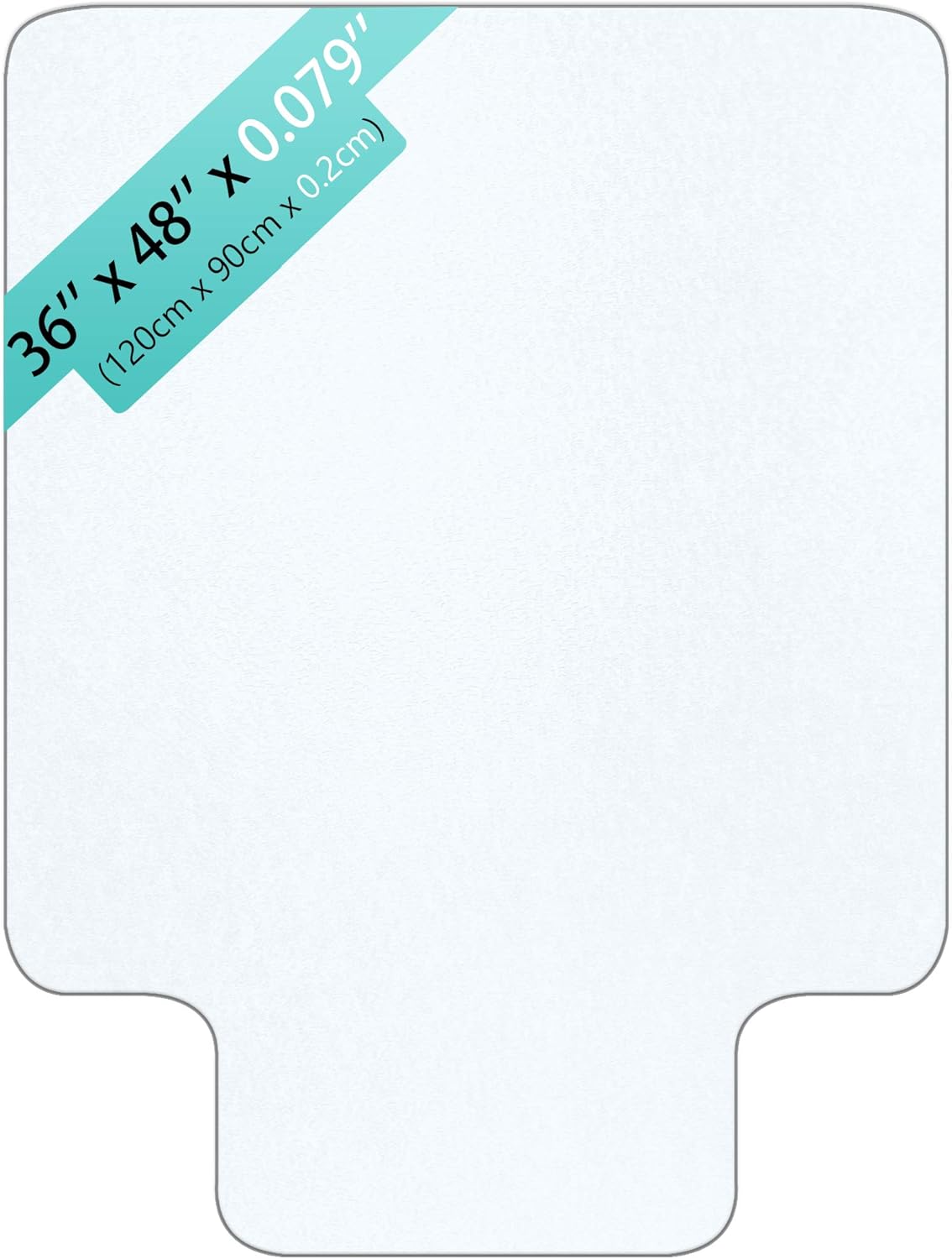 Soundance Chair Mat for Hard Floor, 36’’ x 48’’ x 2mm(0.079’’) with Lip, Office Under Desk Pad Protector for Hardwood Floor Rolling Chair, Thick Smooth Hard Heavy Duty Sturdy, BPA and Phthalate Free: Kitchen & Dining